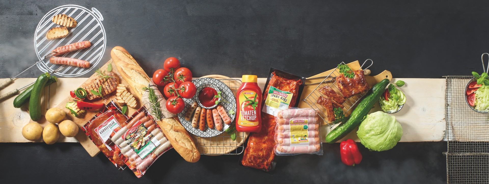 SPAR express Grillprodukte