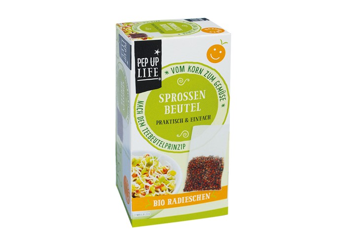 PepUpLife Sprossenbeutel - Bio-Radieschen