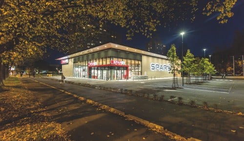 SPAR Filiale Slowenien Außenansicht