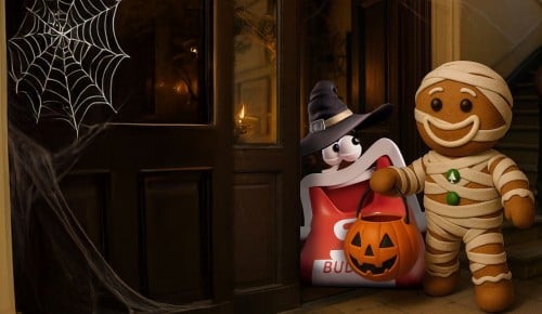Leo lebkuchen feiert Halloween mit dem S-Budget Börserl