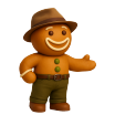 leo Lebkuchen in seinem neuen Wanderoutfitt