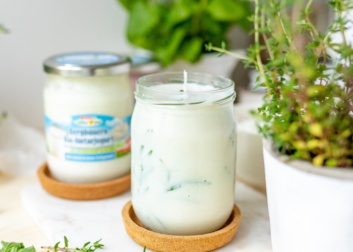Upcycling Krauterkerzen