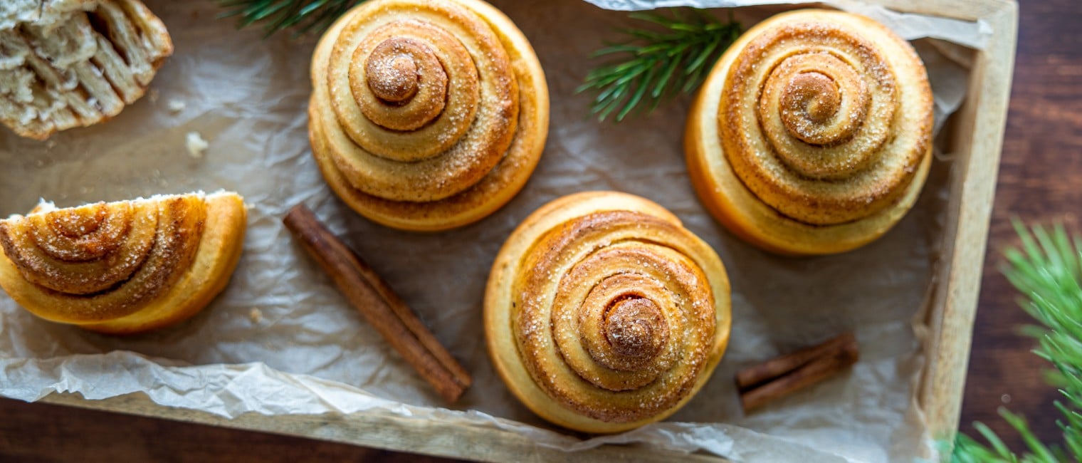 Zimt-Schnecken mit Sauerteig