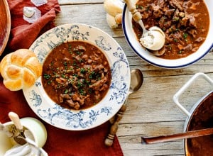Einfache Gulaschsuppe
