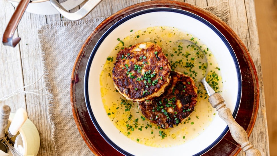 Kaspressknödel-Suppe