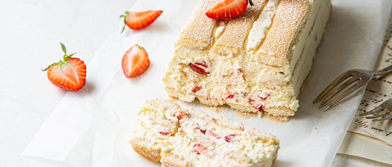 SPAR Mahlzeit Erdbeer-Biskottenschichtkuchen