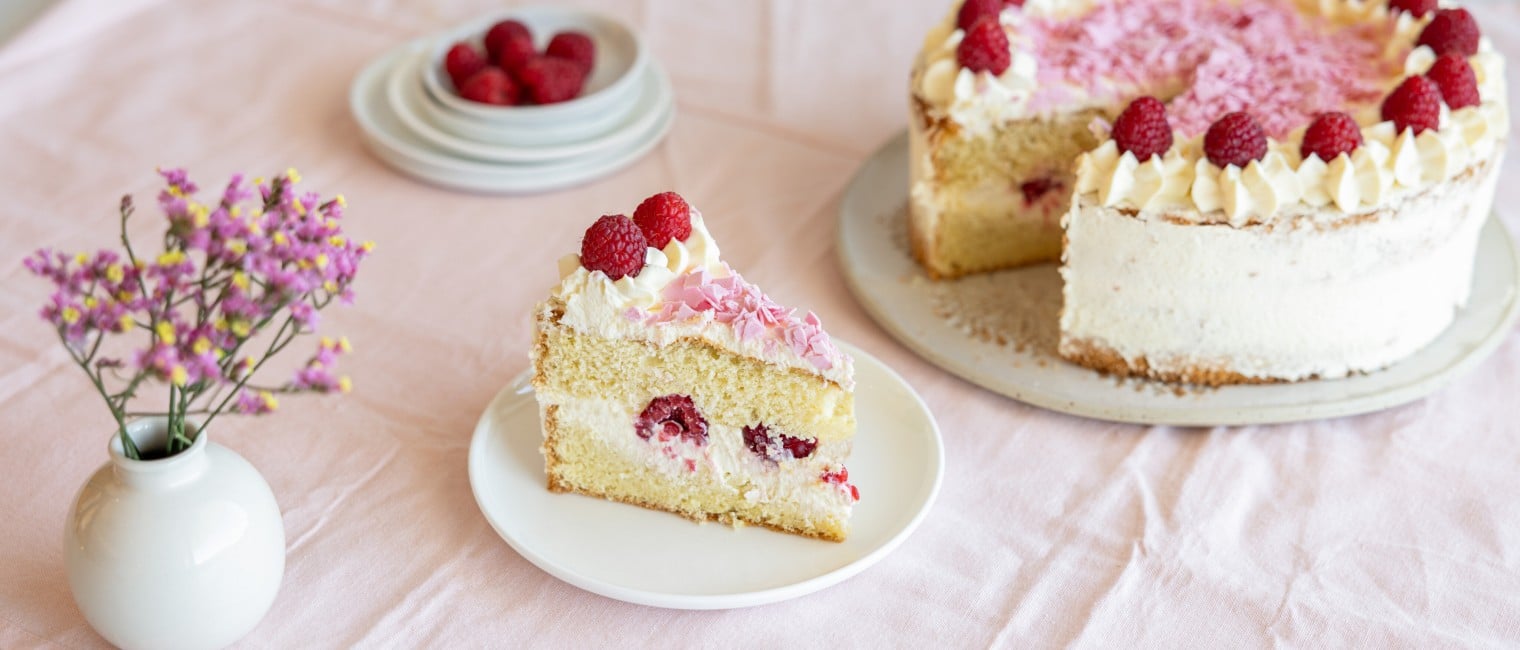 Himbeer-Mascarpone-Torte