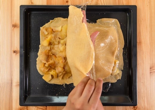 SPAR Mahlzeit Gedeckter Apfelkuchen