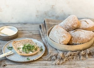 Dinkel-Roggen-Weckerl