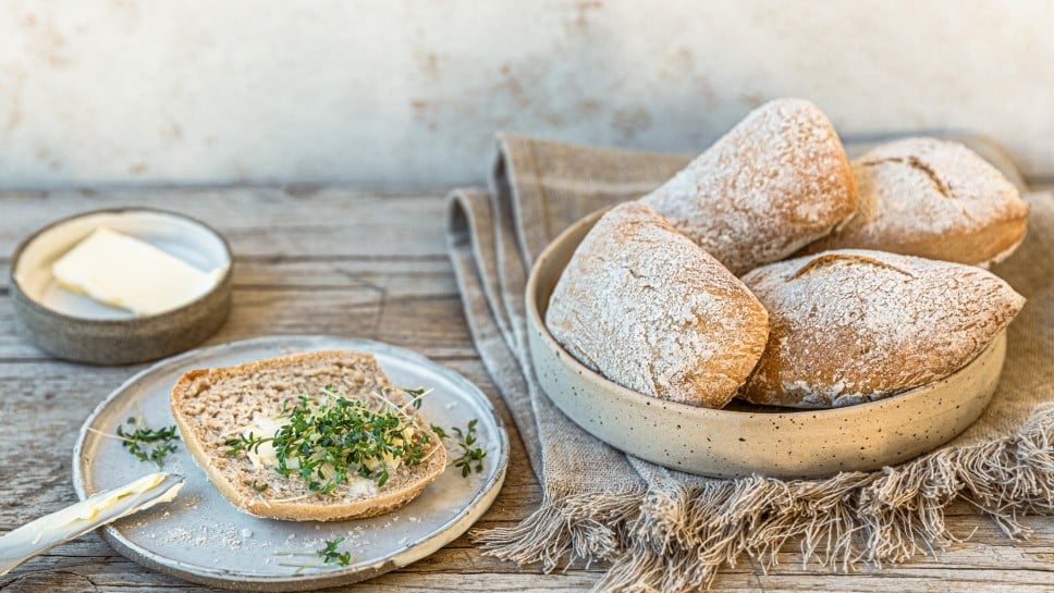 Dinkel-Roggen-Weckerl