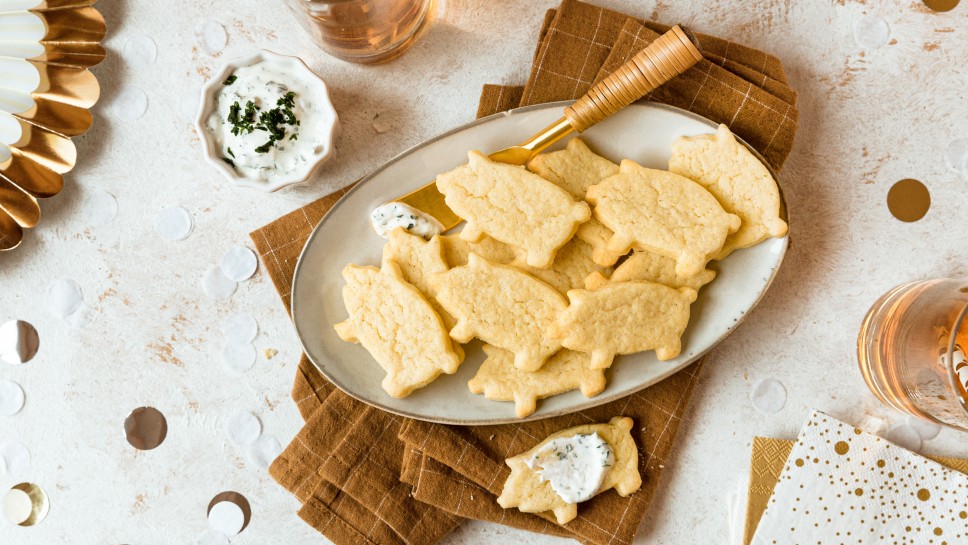Pikante Mürbteig-Schweinchen