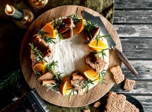 Spekulatius-Torte mit Orangen