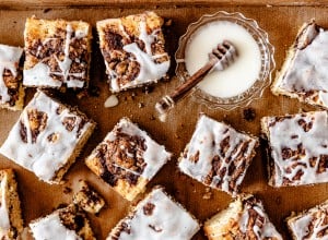 Zimtschneckenkuchen vom Blech