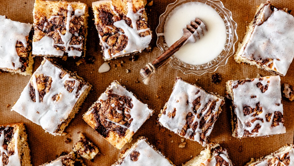 Zimtschneckenkuchen vom Blech
