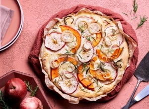 SPAR Mahlzeit! Focaccia Kürbis Apfel Zwiebel