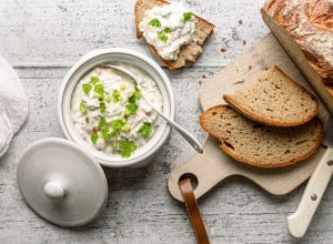 SPAR Mahlzeit Lachsaufstrich mit Topfen und Gurke