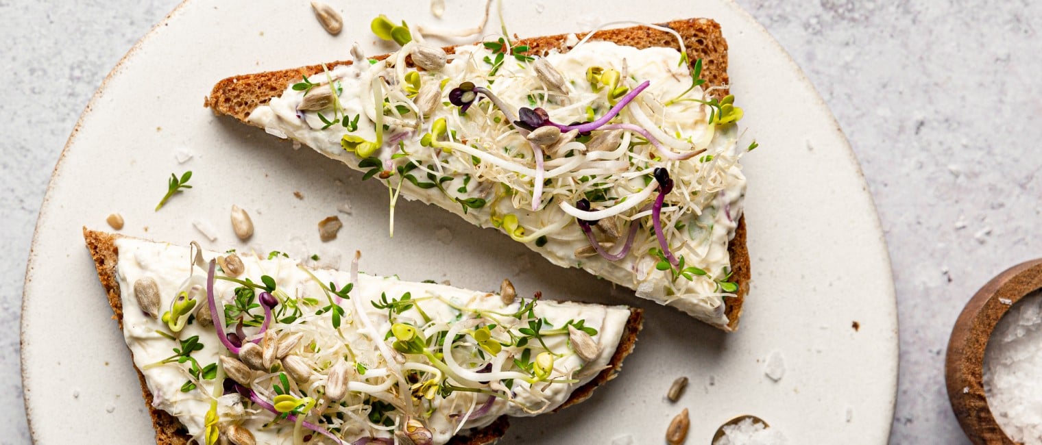 SPAR Mahlzeit Topfenkäse mit bunten Sprossen