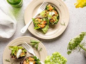 SPAR  Mahlzeit Lachs-Avocado-Tatar mit Orangen