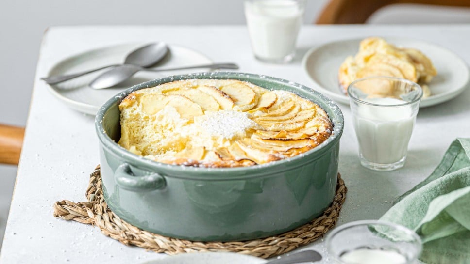 SPAR Mahlzeit! Topfen-Grießauflauf mit Äpfeln
