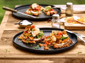 SPAR Mahlzeit Gebratene Hendlbrust mit Eierschwammerl und Rösti