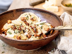SPAR Mahlzeit Ravioli mit Eierschwammerlfüllung in Thymianbutter