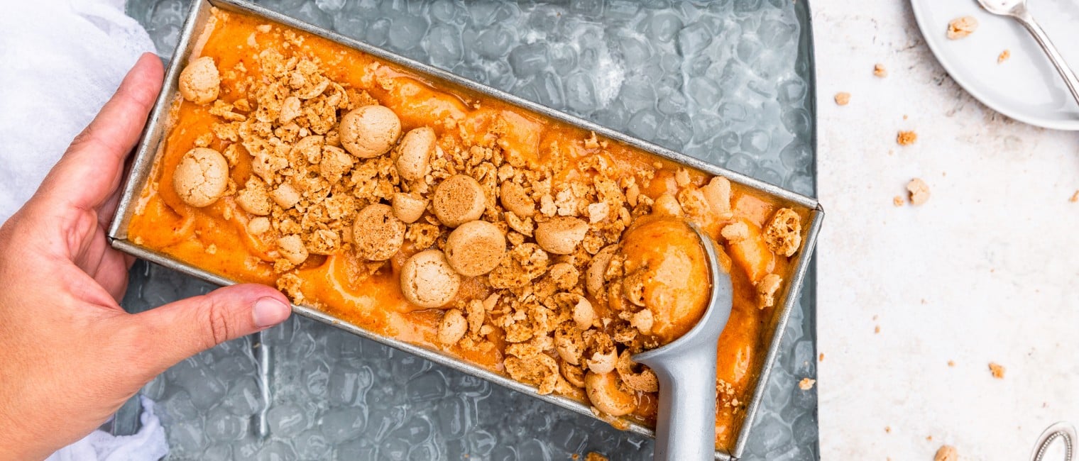 SPAR Mahlzeit Marillensorbet mit Amaretto