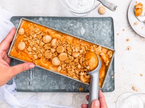 SPAR Mahlzeit Marillensorbet mit Amaretto