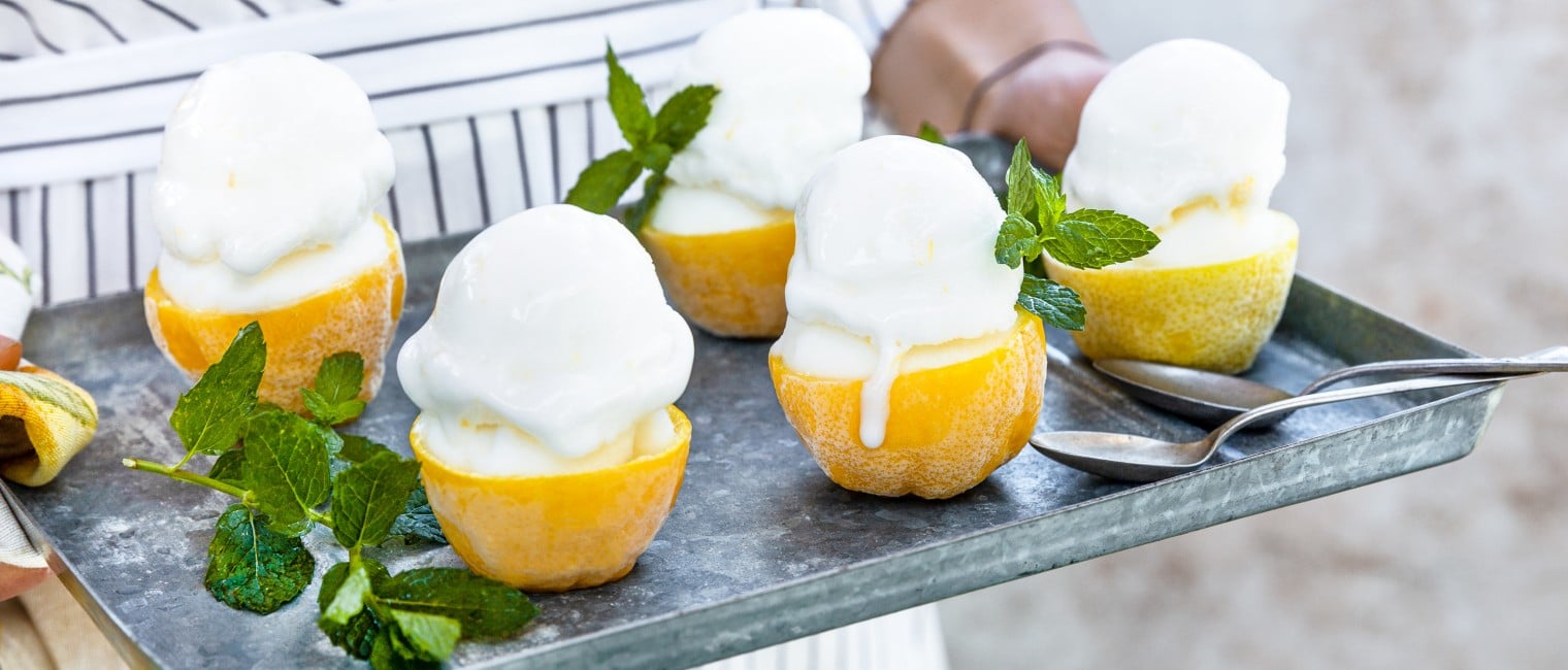 Zitronensorbet-Rezept » erfrischend fruchtig | SPAR Mahlzeit!