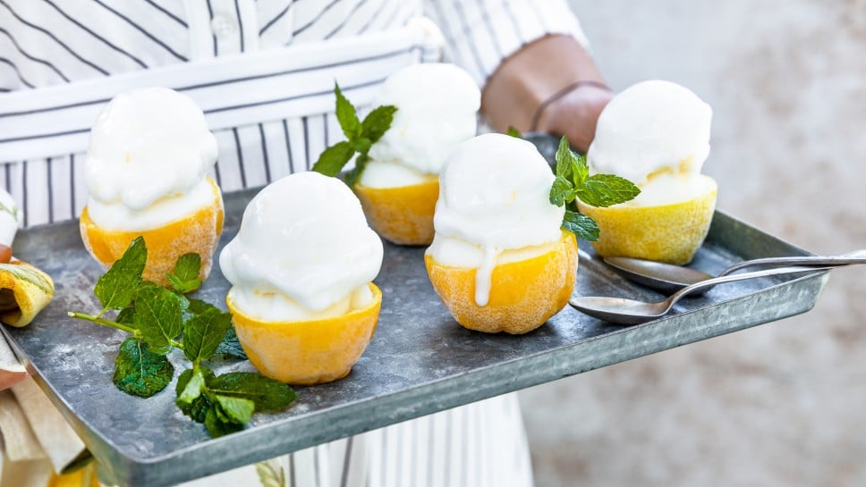 Zitronensorbet-Rezept » erfrischend fruchtig | SPAR Mahlzeit!