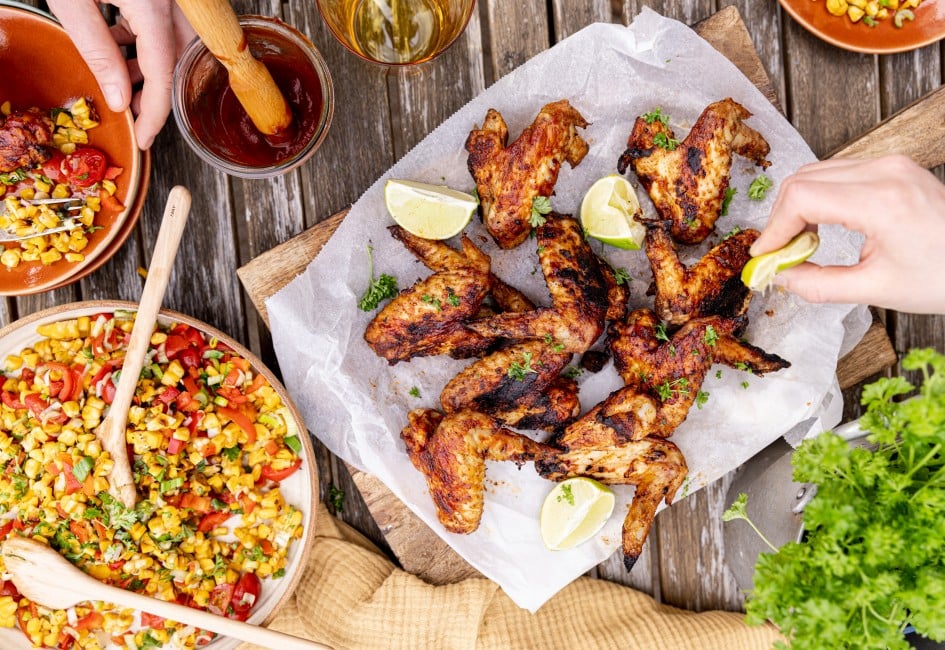 Knusprige BBQ Chicken Wings