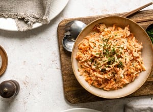 Karottensalat mit Sauerrahm