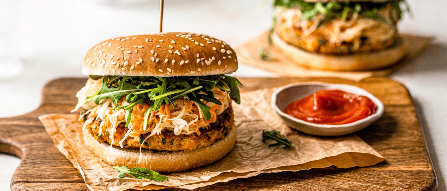 SPAR Mahlzeit Vegetarischer Karottenburger