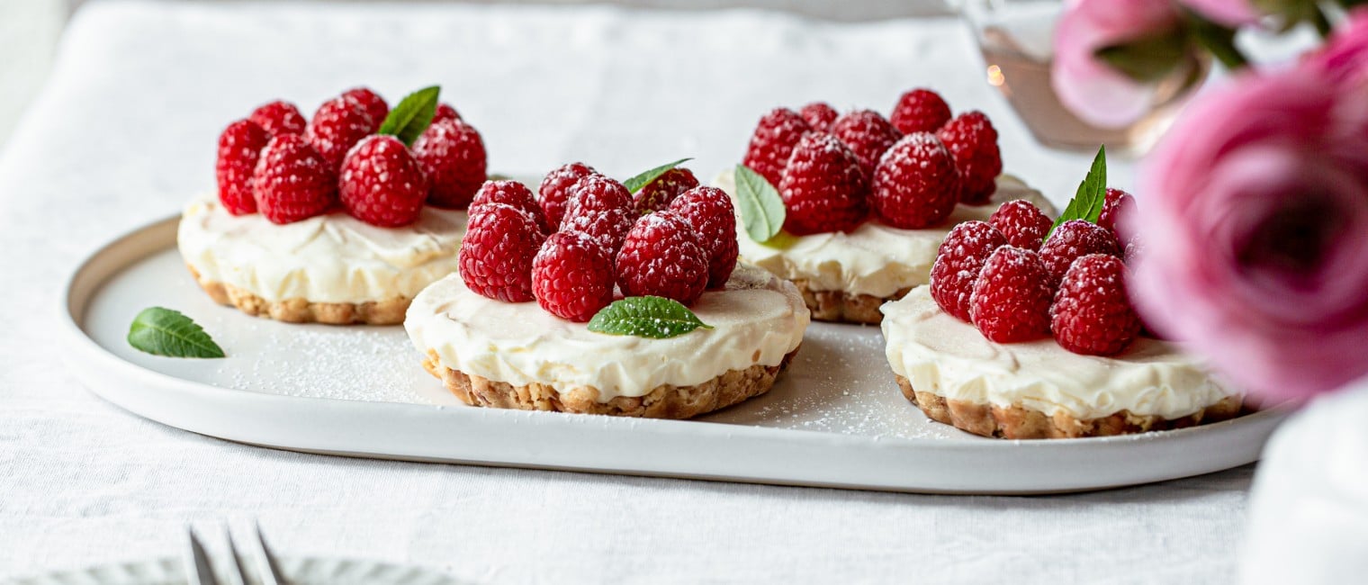 SPAR Mahlzeit Mini-Cheesecake mit Himbeeren