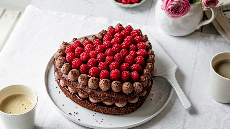 SPAR Mahlzeit Schoko Himbeer Torte