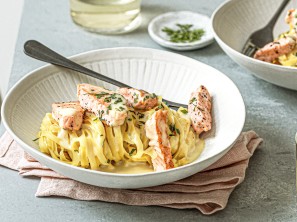 Spar Mahlzeit Lachs Tagliatelle
