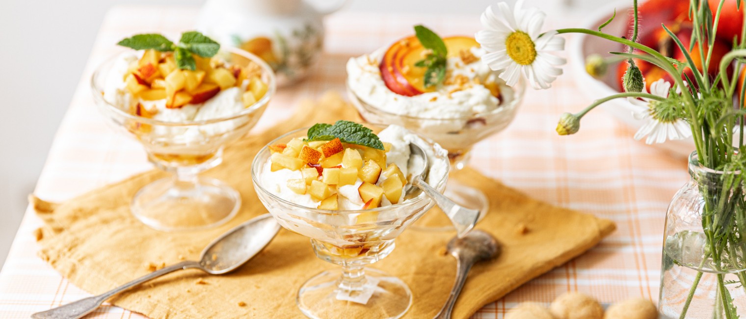 SPAR Mahlzeit! Süße Ricotta-Creme mit Nektarinen
