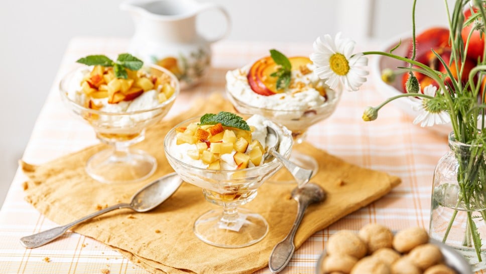 SPAR Mahlzeit! Süße Ricotta-Creme mit Nektarinen