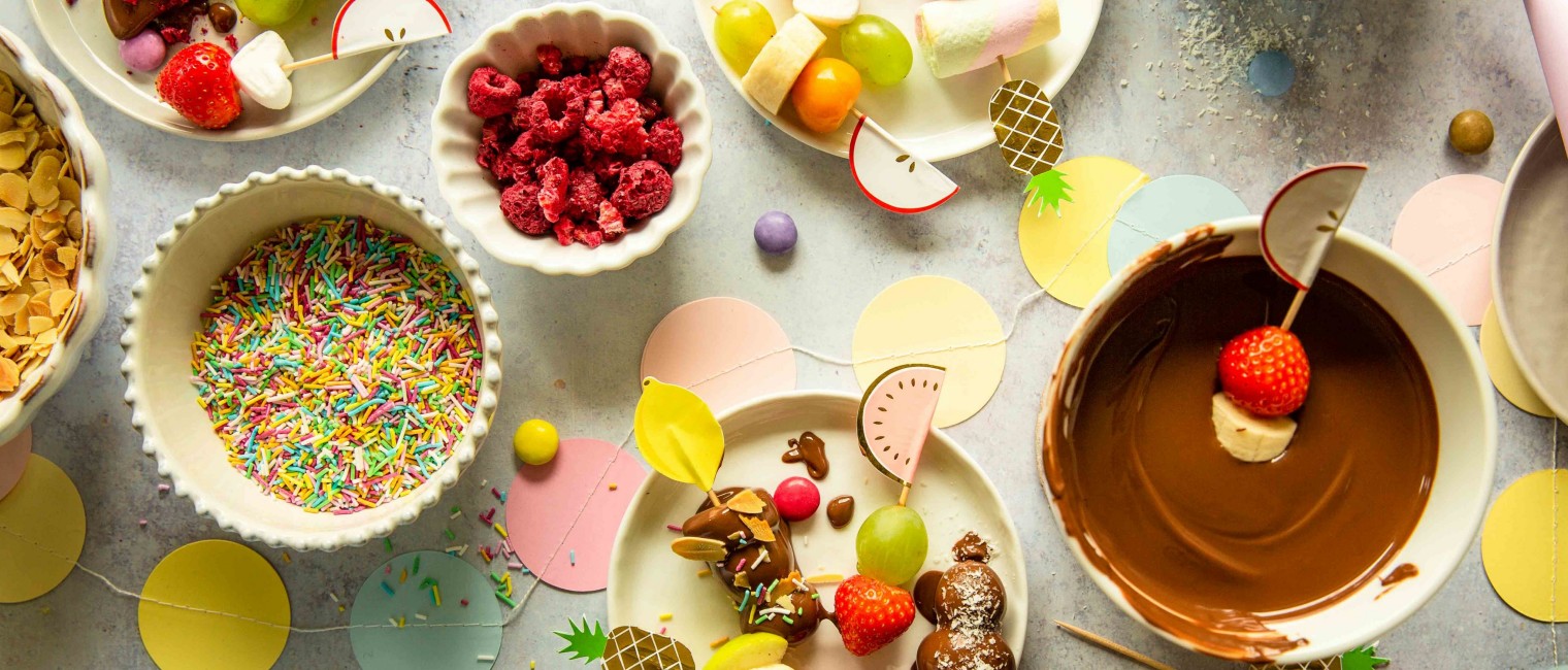 SPAR Mahlzeit Fruchtiges Schokoladenfondue