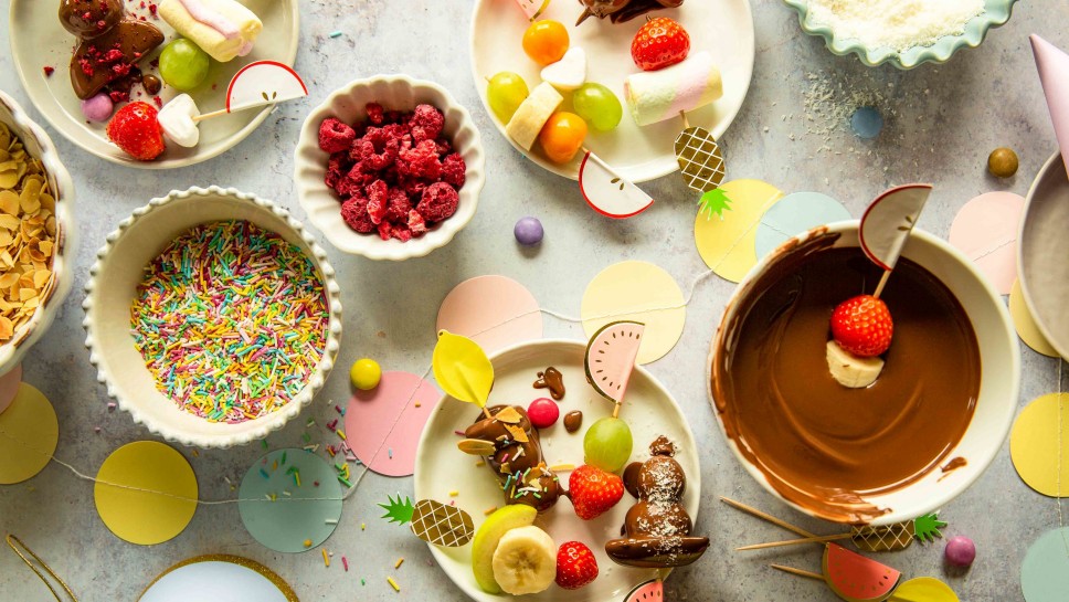 SPAR Mahlzeit Fruchtiges Schokoladenfondue