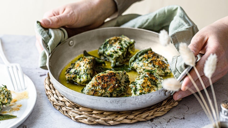 SPAR Mahlzeit Mediterrane Malfatti mit Salbeibutter