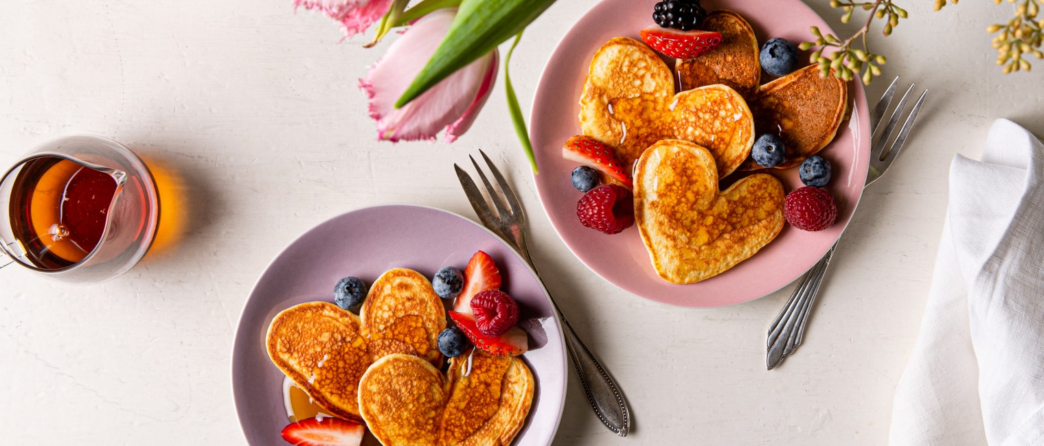 SPAR Mahlzeit Herzige Pancakes mit Beeren