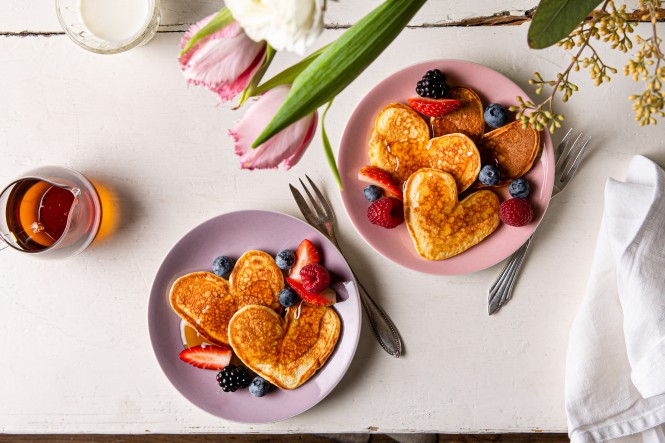 SPAR Mahlzeit Herzige Pancakes mit Beeren