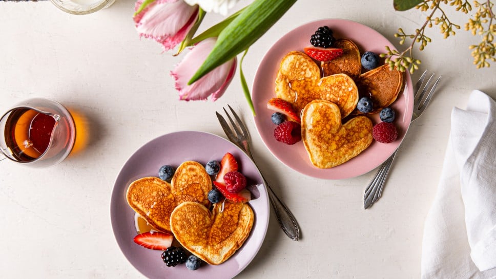 SPAR Mahlzeit Herzige Pancakes mit Beeren