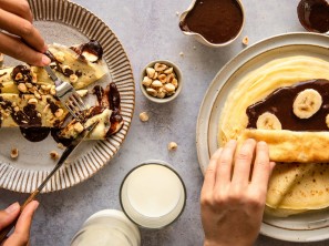 SPAR Mahlzeit Palatschinken mit selbstgemachter Nuss-Nougatcreme