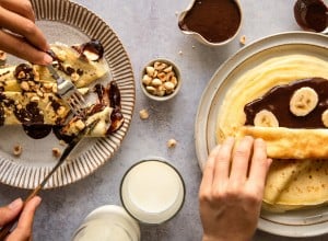 SPAR Mahlzeit Palatschinken mit selbstgemachter Nuss-Nougatcreme