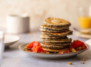 SPAR Mahlzeit Vegane Mohn-Pancakes mit Zitronensauce