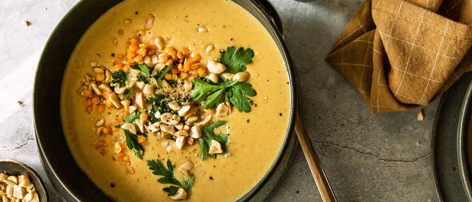 SPAR Mahlzeit Pikante Linsen-Süßkartoffelsuppe
