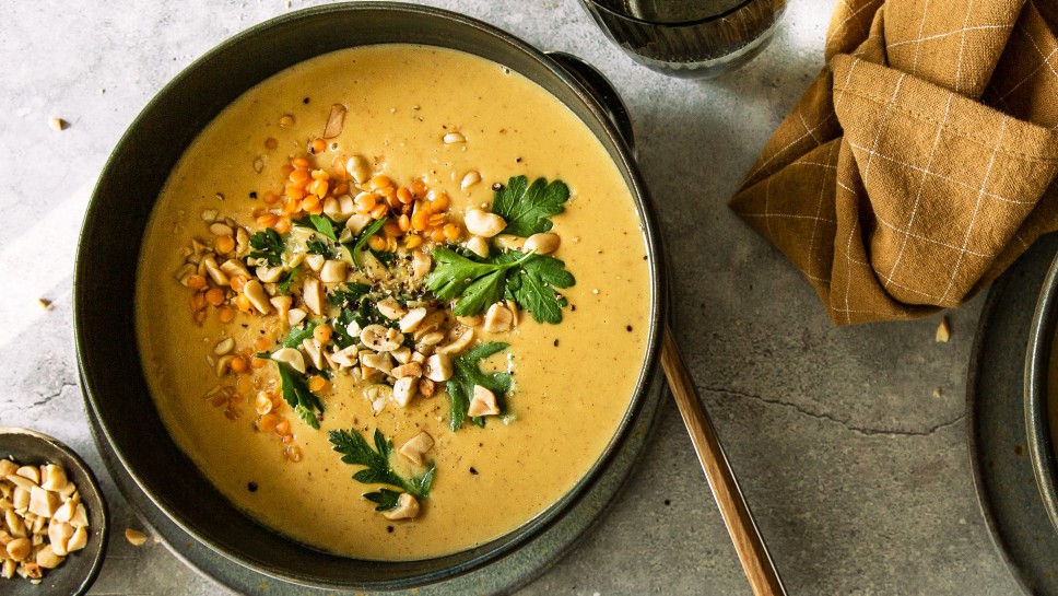 SPAR Mahlzeit Pikante Linsen-Süßkartoffelsuppe