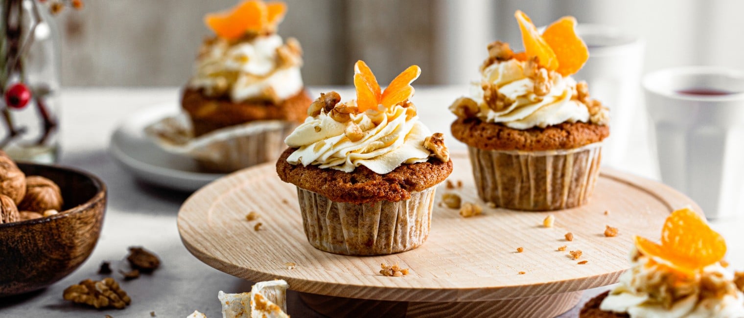 SPAR Mahlzeit Saftige Mandarinen-Walnussmuffins