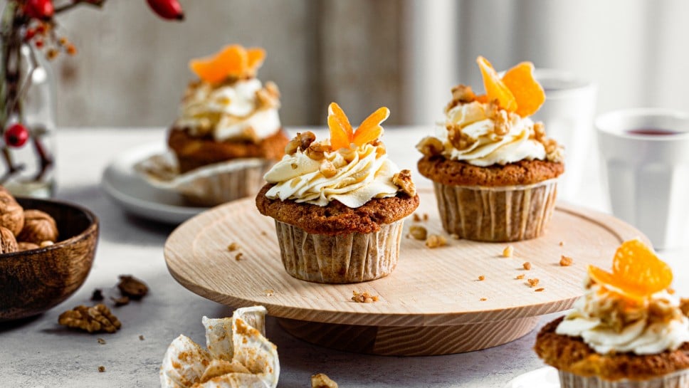 SPAR Mahlzeit Saftige Mandarinen-Walnussmuffins